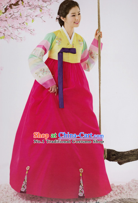 Korean Traditional Clothing Custom Made Women Dangwi Hanbok for Birthday Party Halloween