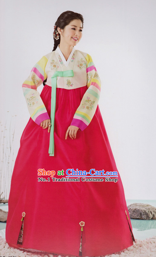 Korean Traditional Clothing Custom Made Women Dangwi Hanbok Ceremony Birthday Party Halloween