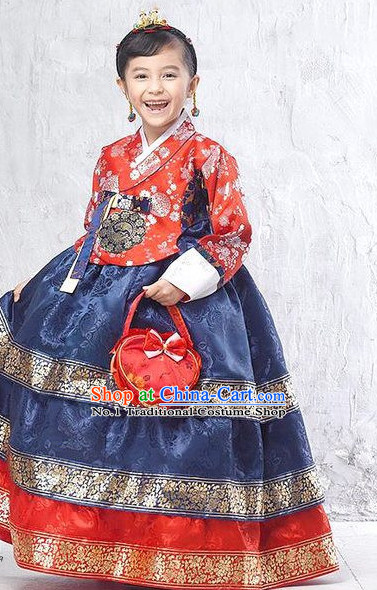 Korean Princess Traditional Hanbok Clothing Dress online Kids Clothes Designer Clothes