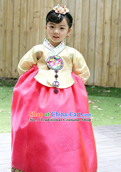 Korean Princess Traditional Hanbok Clothing Dress online Kids Clothes Designer Clothes