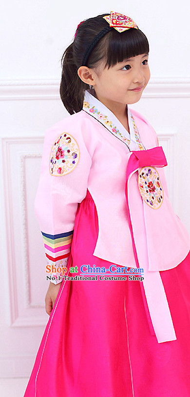 Korean Princess Traditional Birthday Hanbok Clothing Dress online Kids Clothes Designer Clothes