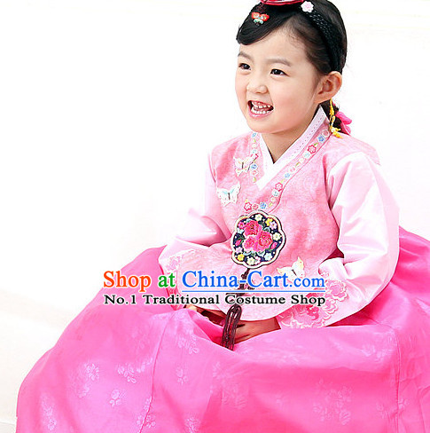 Korean Princess Traditional Birthday Hanbok Clothing Dress online Kids Clothes Designer Clothes