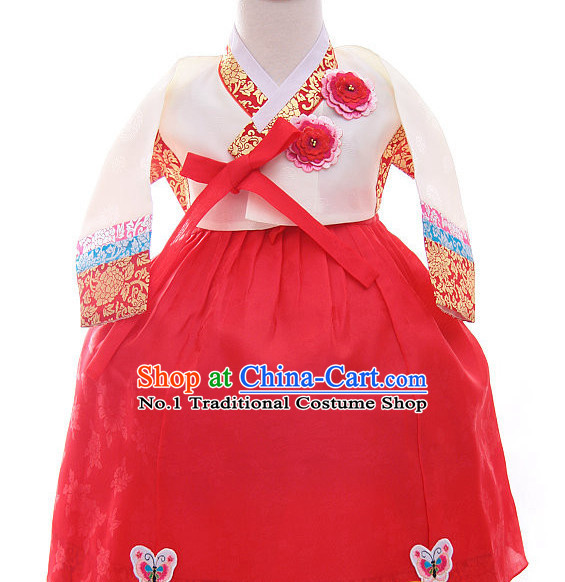 Korean Princess Traditional Birthday Hanbok Clothing Kids Clothes Designer Clothes Complete Set