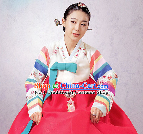 Korean Traditional Hanbok Clothing Dresses Womens Fashion Korean Female Clothes