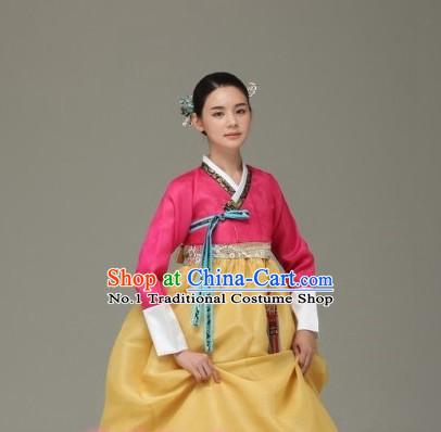 Top Korean Traditional Custom Made Modern Hanbok Skirt Complete Set for Women