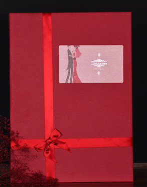 Beautiful Wedding Guest Signatures Cloth Book