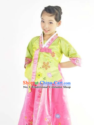 Custom Made Chinese Korean Kids Team Dance Costumes