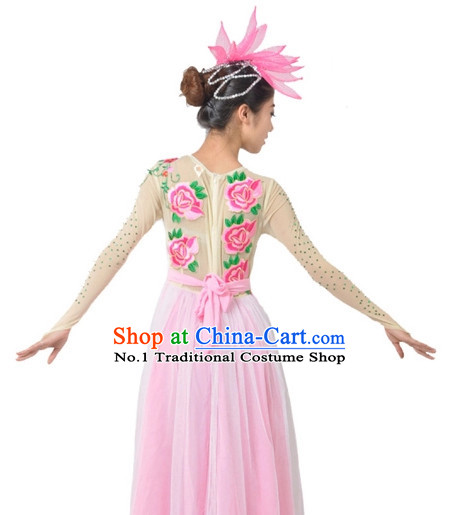 Custom Made Chinese Group Dance Costumes Team Dance Costumes for Women