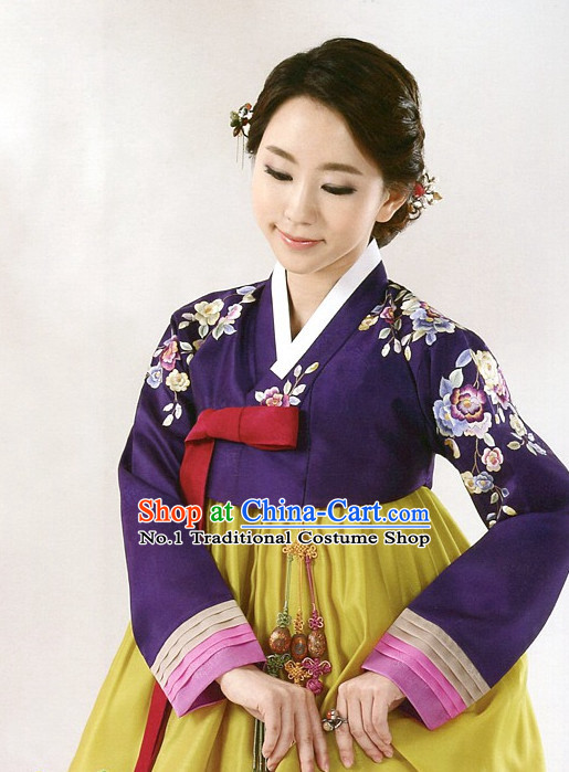 Korean Traditional Mother of the Groom Dresses Hanboks Complete Set