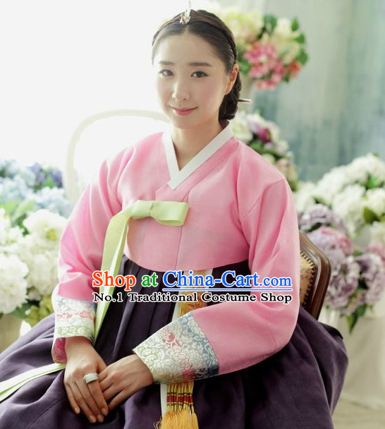 Traditional Korean Lady Hanbok Traditional Dresses Complete Set