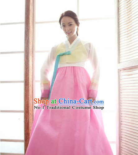 Korean Women Fashion Traditional Hanbok Wedding Dresses Complete Set