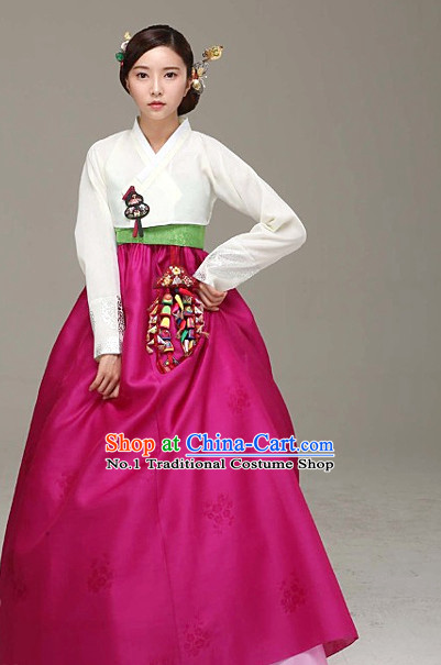 Top Korean Ladies Birthday Hanbok Ceremonial Dresses