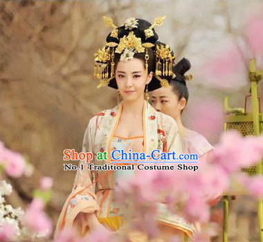 Chinese Traditional Princess Hair Accessories and Jewelry