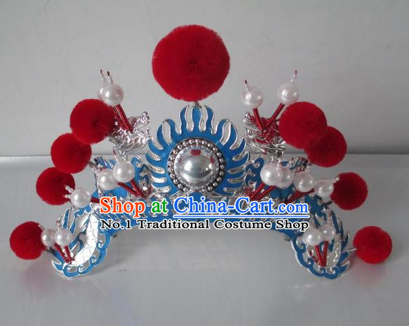 Asian Fashion Oriental Beijing Opera Hua Mulan Hat Headwear