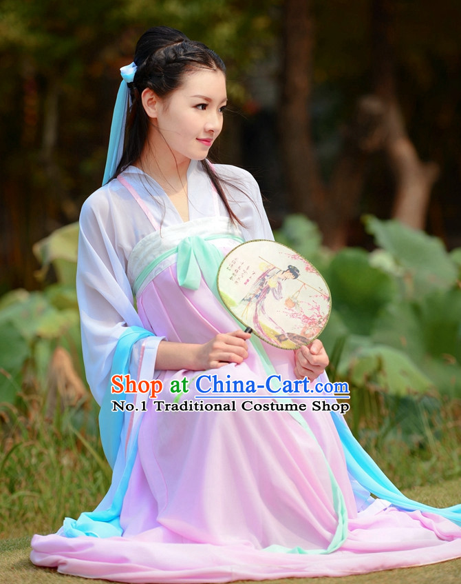 Asian Fashion Oriental Dresses Chinese Hanfu Plus Size Classy Skirt Clothing Complete Set