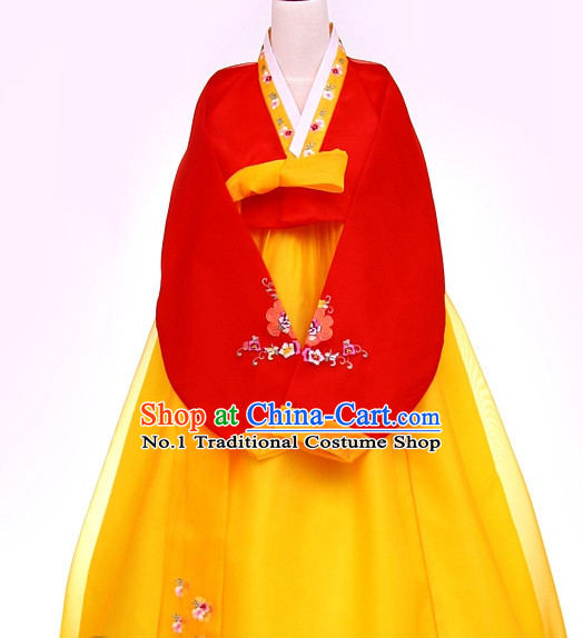 Top Korean Traditional Custom Made Dancing Hanbok Costumes Complete Set for Women