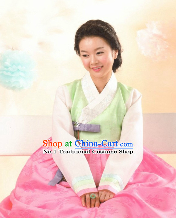 Traditional Korean Custom Made Hanbok Clothes Complete Set for Ladies