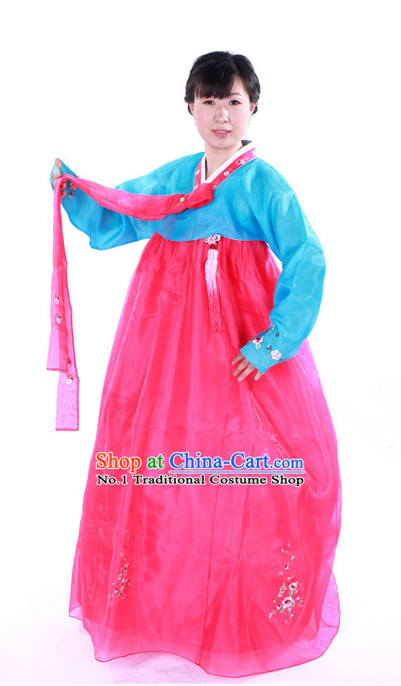 Korean Traditional National Dancing Costumes for Women