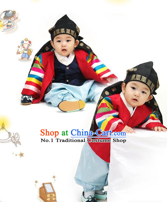 Korean Birthady Dresses Hanbok Clothing for Boys