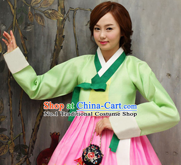 Korean Traditional Clothing Female Plus Size Dress Fashion Clothes Complete Set