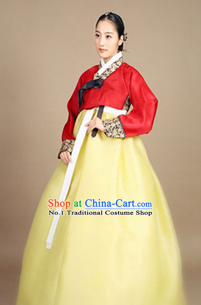 Korean Traditional Clothing Female Plus Size Dress Fashion Clothes Complete Set