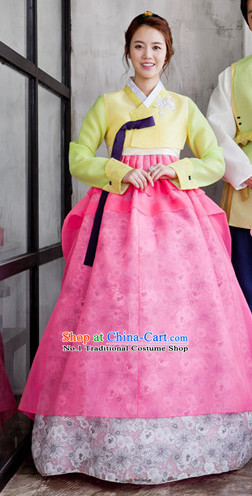 Korean Girls National Costumes Traditional Costumes Hanbok Korea