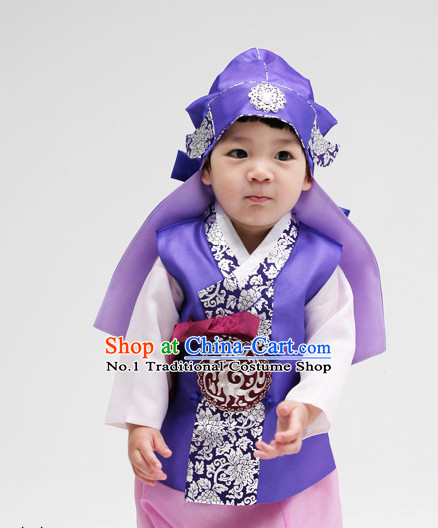 Korean Children National Costumes Traditional Costumes Hanbok Dresses