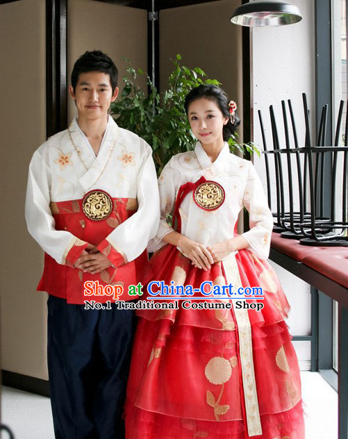 Korean Traditional Wedding Dresses 2 Sets