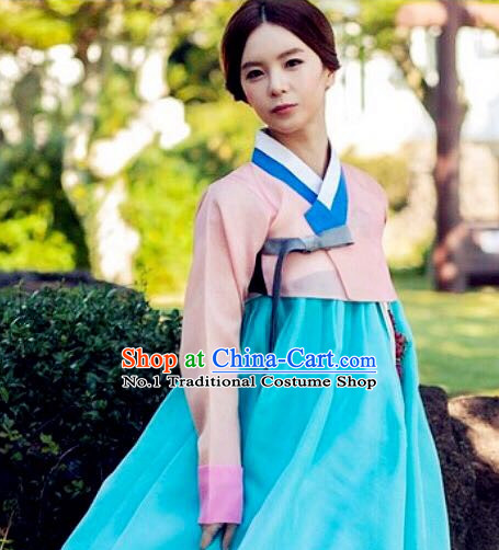 Korean Woman Traditional Clothes Hanbok Dress Shopping