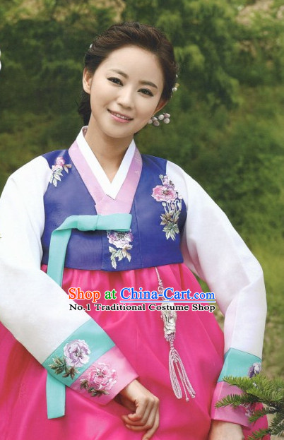 Korean Woman National Costumes Traditional Hanbok Clothes online Shopping