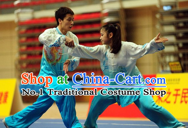 Top Two People Tai Chi Yoga Clothing Yoga Wear Yang Tai Chi Quan Kung Fu Uniforms for Men and Women