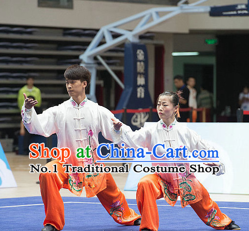 Top Tai Chi Costumes Taijiquan Costume Aikido Chikung Tichi Uniforms Quigong Uniform Thaichi Martial Art Qi Gong Combat Clothing Competition Uniforms for Men or Women