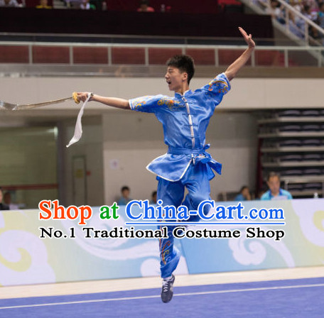 Top Kung Fu Broadsword Uniforms Martial Arts Training Uniform Gongfu Clothing Wing Chun Costume Shaolin Clothes Karate Suit for Men