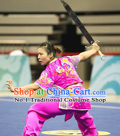 Top Kung Fu Broadsword Uniforms Martial Arts Training Uniform Gongfu Clothing Wing Chun Costume Shaolin Clothes Karate Suits for Women