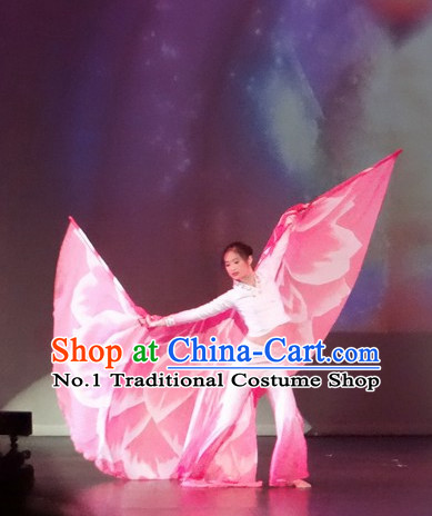 Chinese Butterfly Love Stage Dance Costumes Butterfly Wings Dancing Costumes