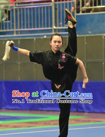 Top Chinese Wushu Kung Fu Sword Uniforms Kungfu Uniform Martial Arts Competition Costumes for Women