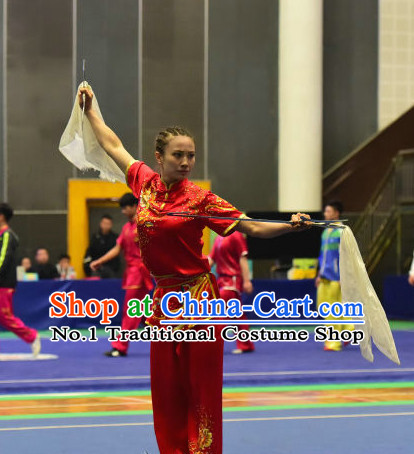 Top Chinese Kungfu kung Fu Costume Kung Fu Combat Costumes Wing Chun Karate Uniform Kung Fu Competition Suit Martial Arts Costumes