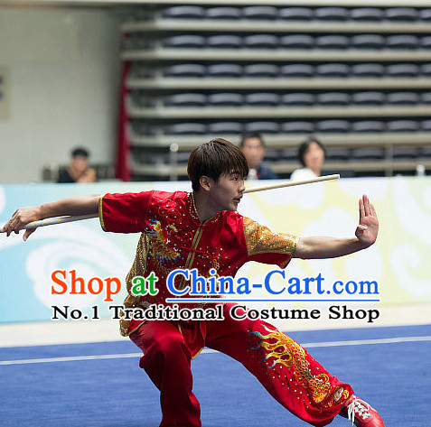 Top Chinese Kung Fu Stick Wooden Dummy Hung Gar Taekwondo Gear Taekwondo Equipment Kung Fu Moves Chinese Kungfu Costume Wing Chun Costumes Competition Uniforms