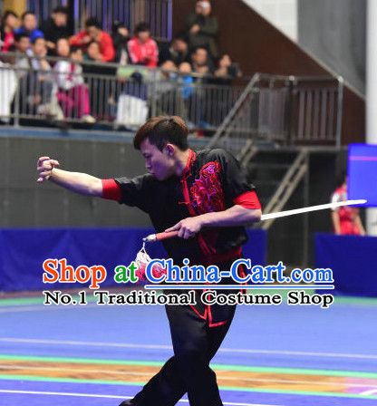 Top Chinese Kung Fu Stick Wooden Dummy Hung Gar Taekwondo Gear Taekwondo Equipment Kung Fu Moves Chinese Kungfu Costume Wing Chun Costumes Competition Uniforms