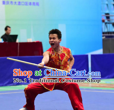 Top Chinese Kung Fu Stick Wooden Dummy Hung Gar Taekwondo Gear Taekwondo Equipment Kung Fu Moves Chinese Kungfu Costume Wing Chun Costumes Competition Uniforms