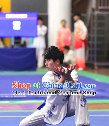 Top Chinese Eagle Claw Boxing or Eagle Claw Fist Uniforms Kung Fu Costumes Martial Arts Suits Competition Uniform