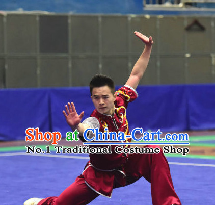 Top Chinese Eagle Claw Boxing or Eagle Claw Fist Uniforms Kung Fu Costumes Martial Arts Suits Competition Uniform