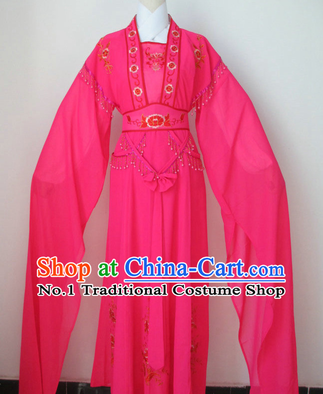 Chinese Classical Long Sleeve Dance Costume Dance Supply Dance Apparel Theatrical Costumes Complete Set for Women