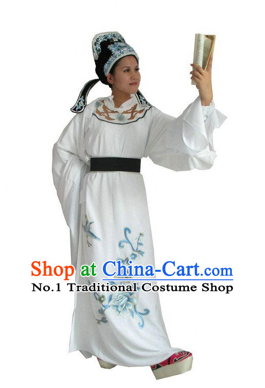 Chinese Classical Opera Costumes Long Sleeve Dance Costume Dance Supply Dance Apparel Theatrical Costumes Complete Set for Men