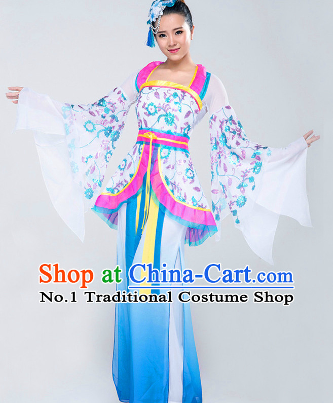 Traditional Chinese Classical Dancing Suits Complete Set for Women