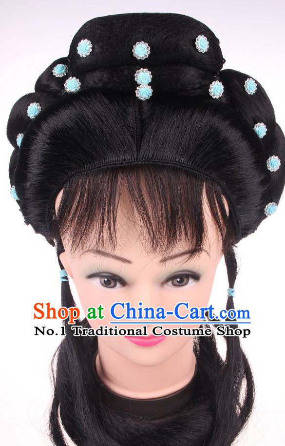 Professional Chinese Opera Headwear Wigs