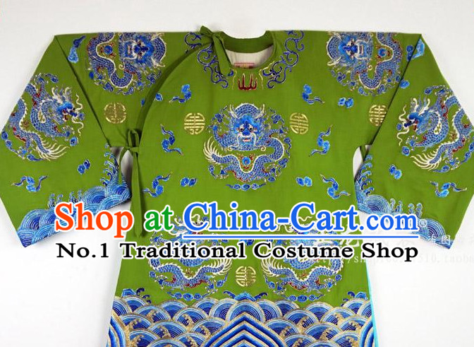 Chinese Beijing Opera Peking Opera Embroidered Long Robe for Men