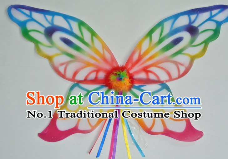 Chinese Traditional Butterfly Wings Costumes for Kids