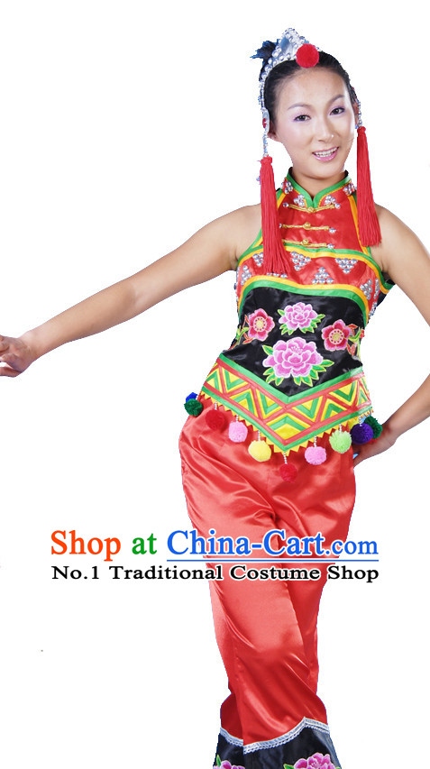 Asian Fashion China Dance Apparel Dance Stores Dance Supply Discount Chinese Ethnic Dance Costumes for Women