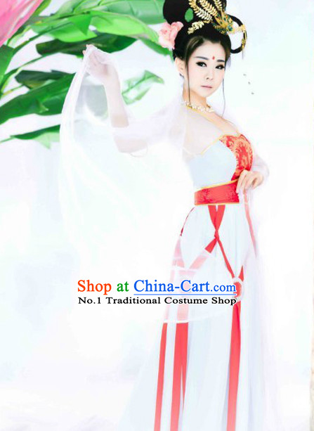 Tradiitonal Chinese Classical Dance Costumes Complete Set for Women